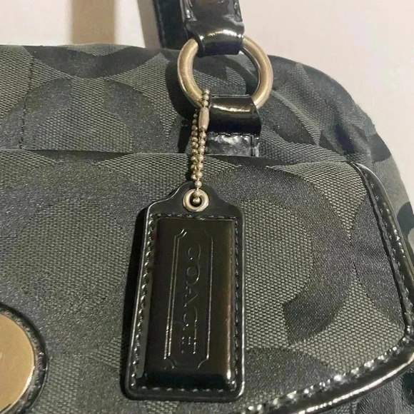 Coach CC signature print canvas logo satchel handbag - Picture 10 of 12